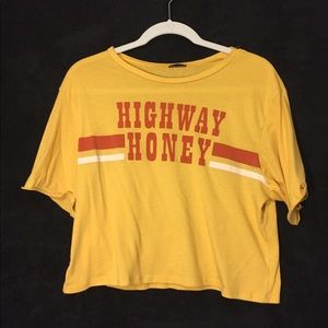 RUE 21 HIGHWAY HONEY CROPTOP